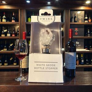 Twine White Geode Bottle Stopper New In Box Sparkly